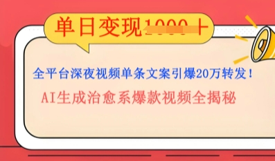 全平台深夜文案新风口：DeepSeek生成百万播放量金句，治愈系内容涨粉速度快4倍-派资源